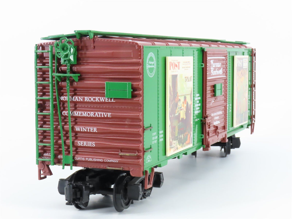 G Scale Aristocraft ART-46041-1 Normal Rockwell Winter Series 40&#39; Steel Box Car