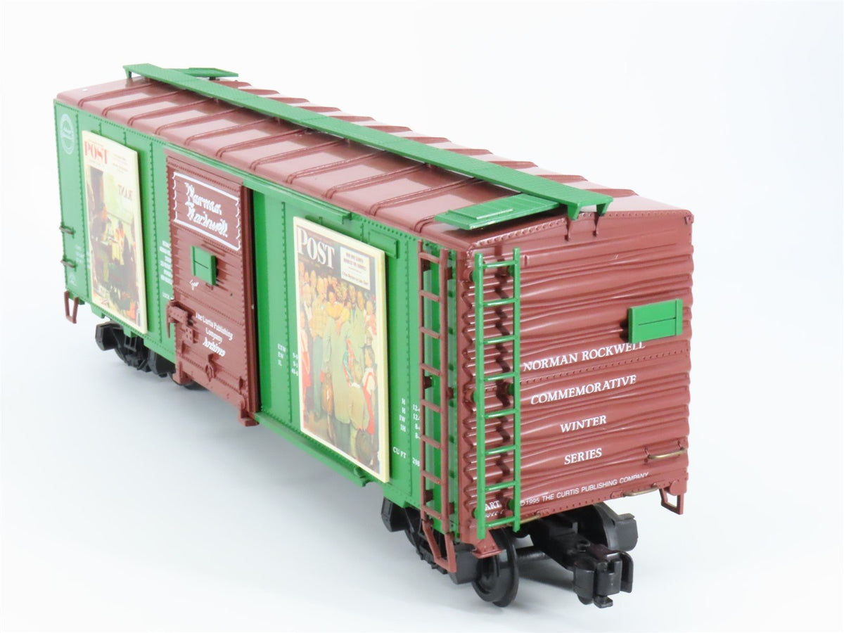 G Scale Aristocraft ART-46041-1 Normal Rockwell Winter Series 40&#39; Steel Box Car