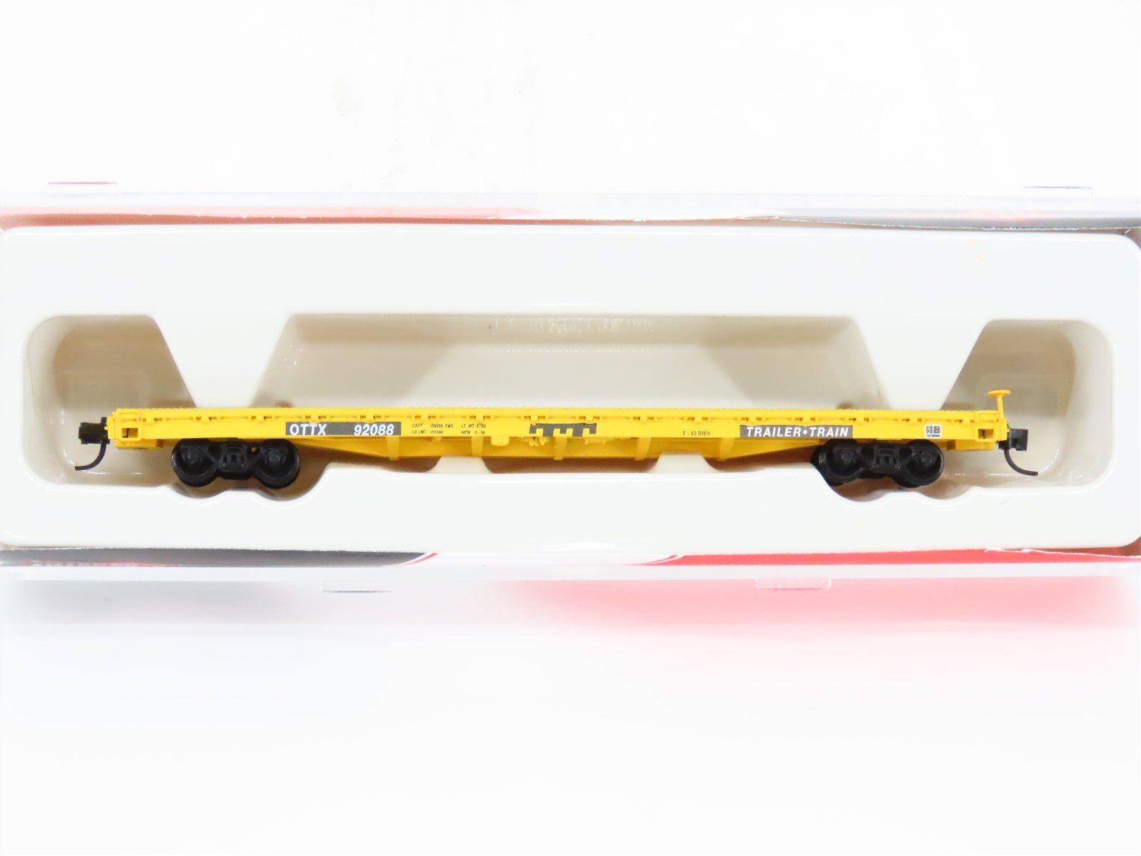 N Scale InterMountain 66401-02 TTX Trailer Train Flat Car 92088