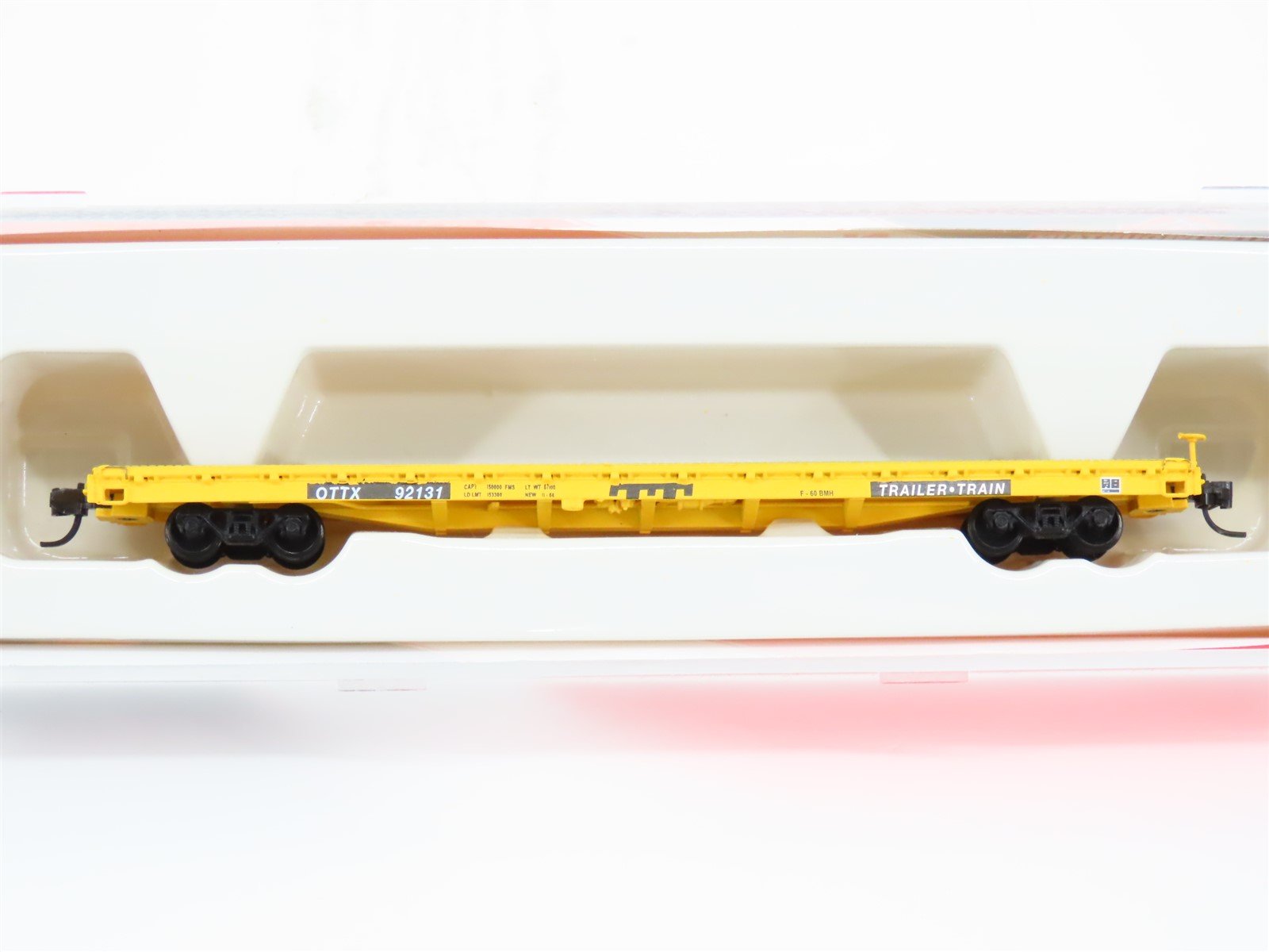 N Scale InterMountain 66401-05 TTX 60' Trailer Train Flat Car 92131