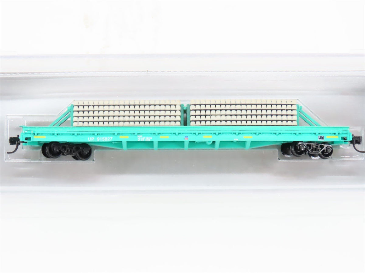N InterMountain N Scale Enthusiast UP Union Pacific Flat Car 915827 W/ Load
