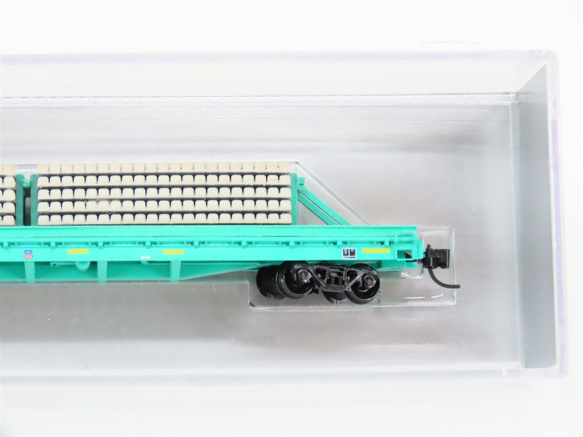 N InterMountain N Scale Enthusiast UP Union Pacific Flat Car 915827 W/ Load