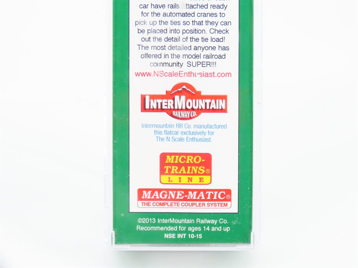N InterMountain N Scale Enthusiast UP Union Pacific Flat Car 915827 W/ Load