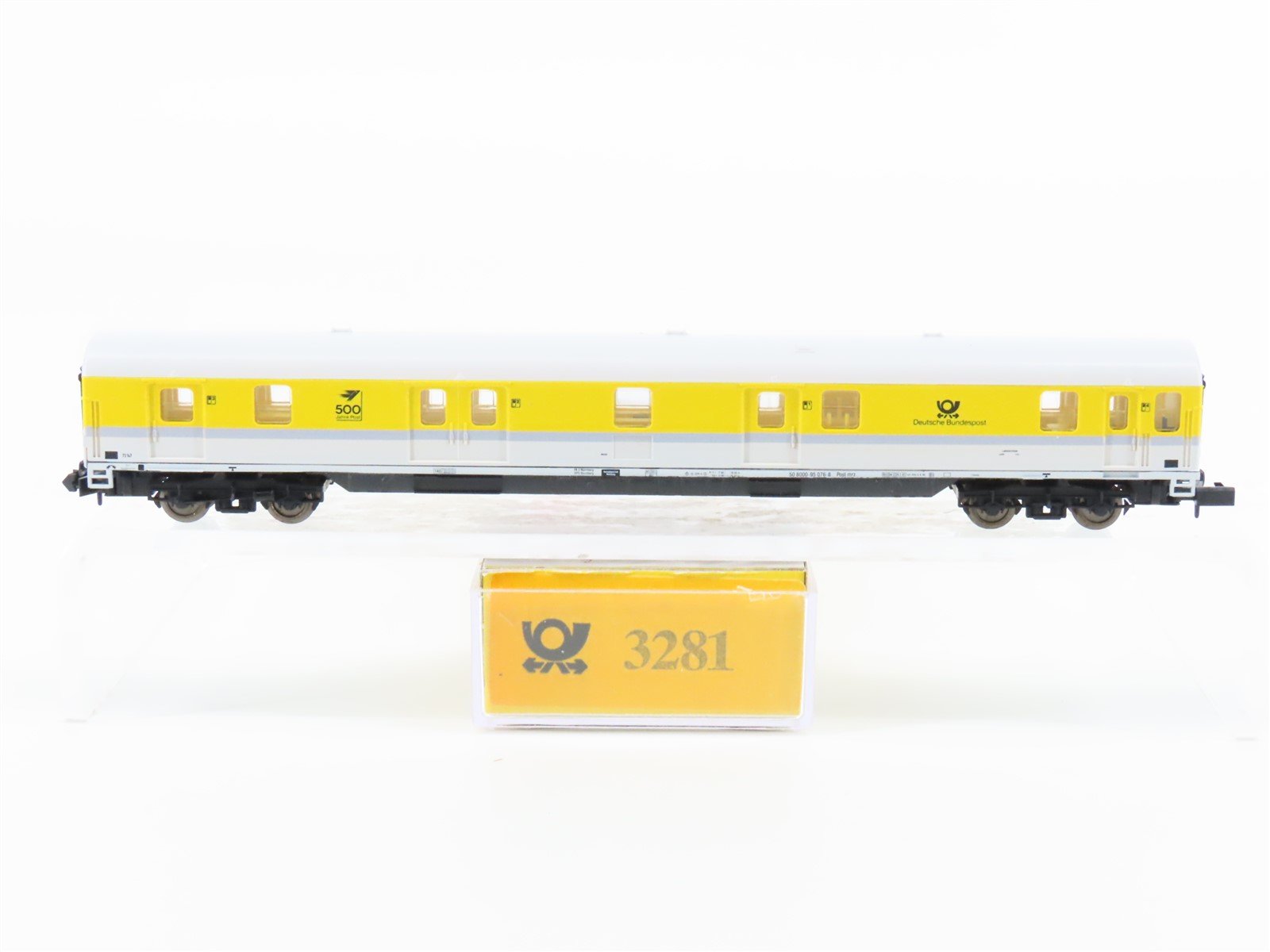 N Scale Arnold 3281 DBP Deutsche Bundespost 500 Jahre Post Mail Passenger