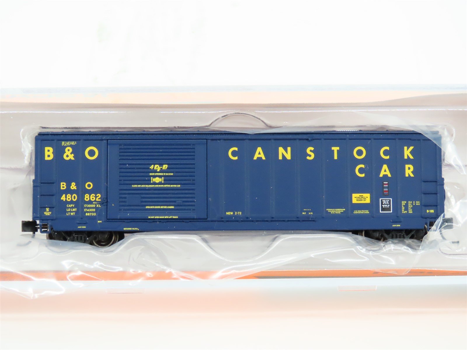 N Scale Fox Valley Models FVM81904 B&O Baltimore & Ohio Canstock Boxcar 480862
