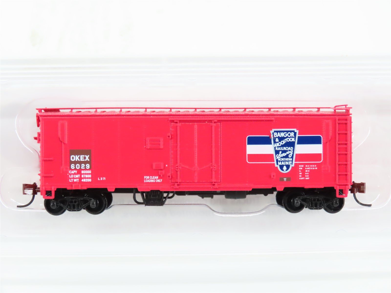 N Scale Eastern Seaboard Models 226402 OKEX Bangor & Aroostook 40' Boxcar 6029