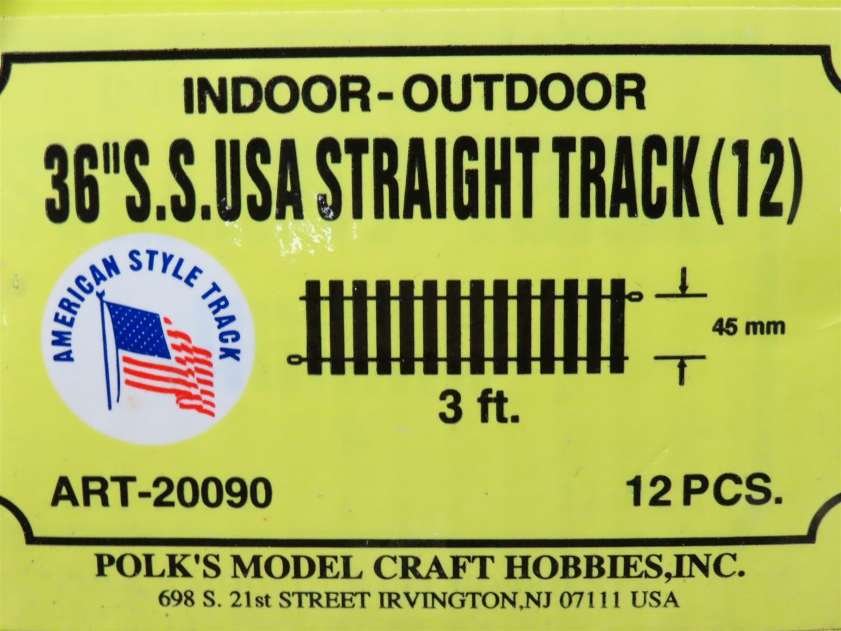 G Scale Aristocraft ART-20090 American Style 36&quot; Straight Track - 12 Piece Set