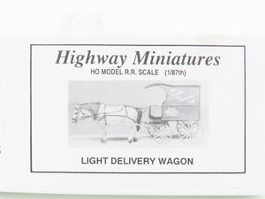 HO Scale Jordan Highway Miniatures Kit 360-101 Light Delivery Wagon - SEALED