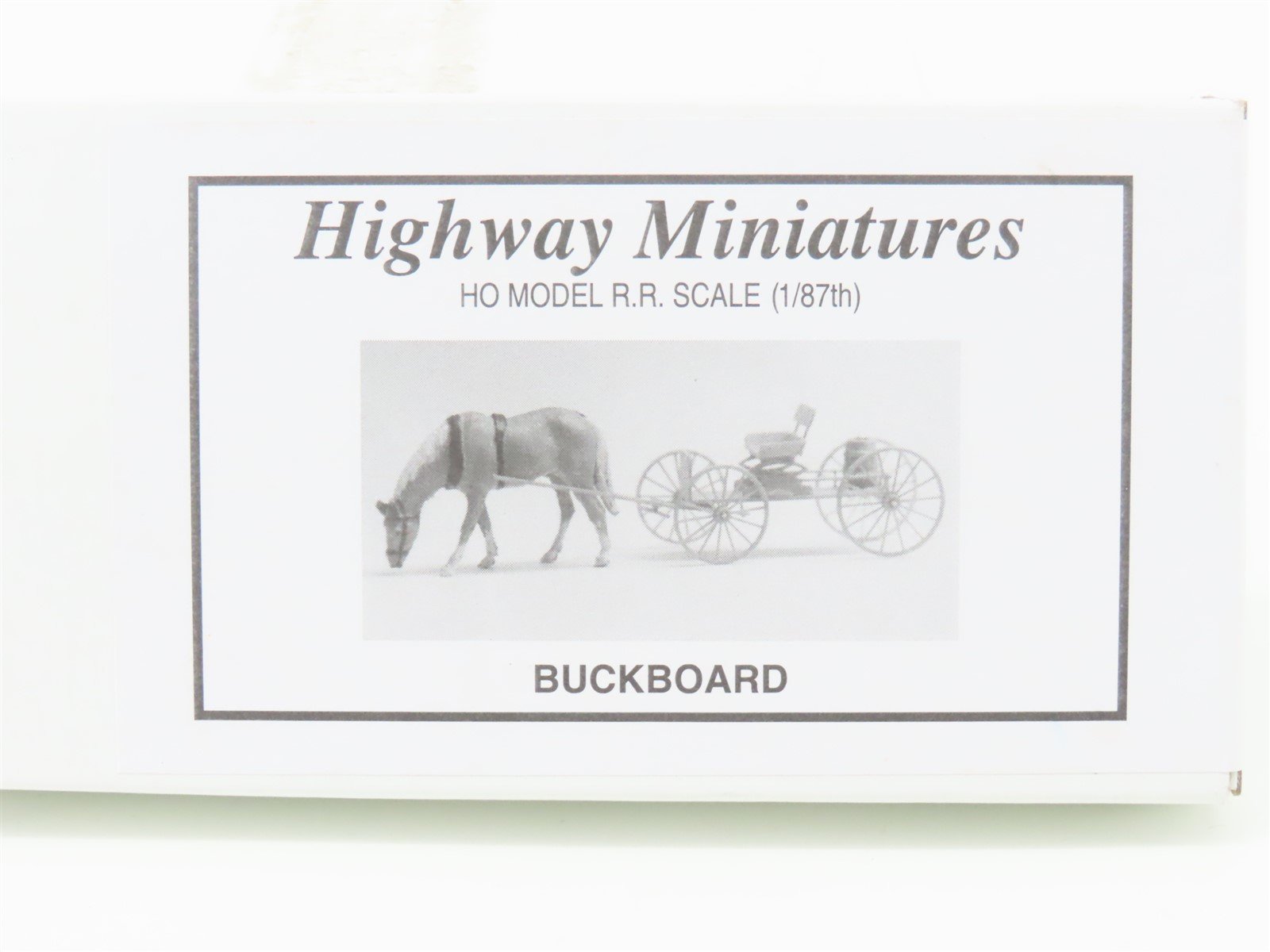 HO 1:87 Scale Jordan Highway Miniatures Kit 360-104 Buckboard - SEALED