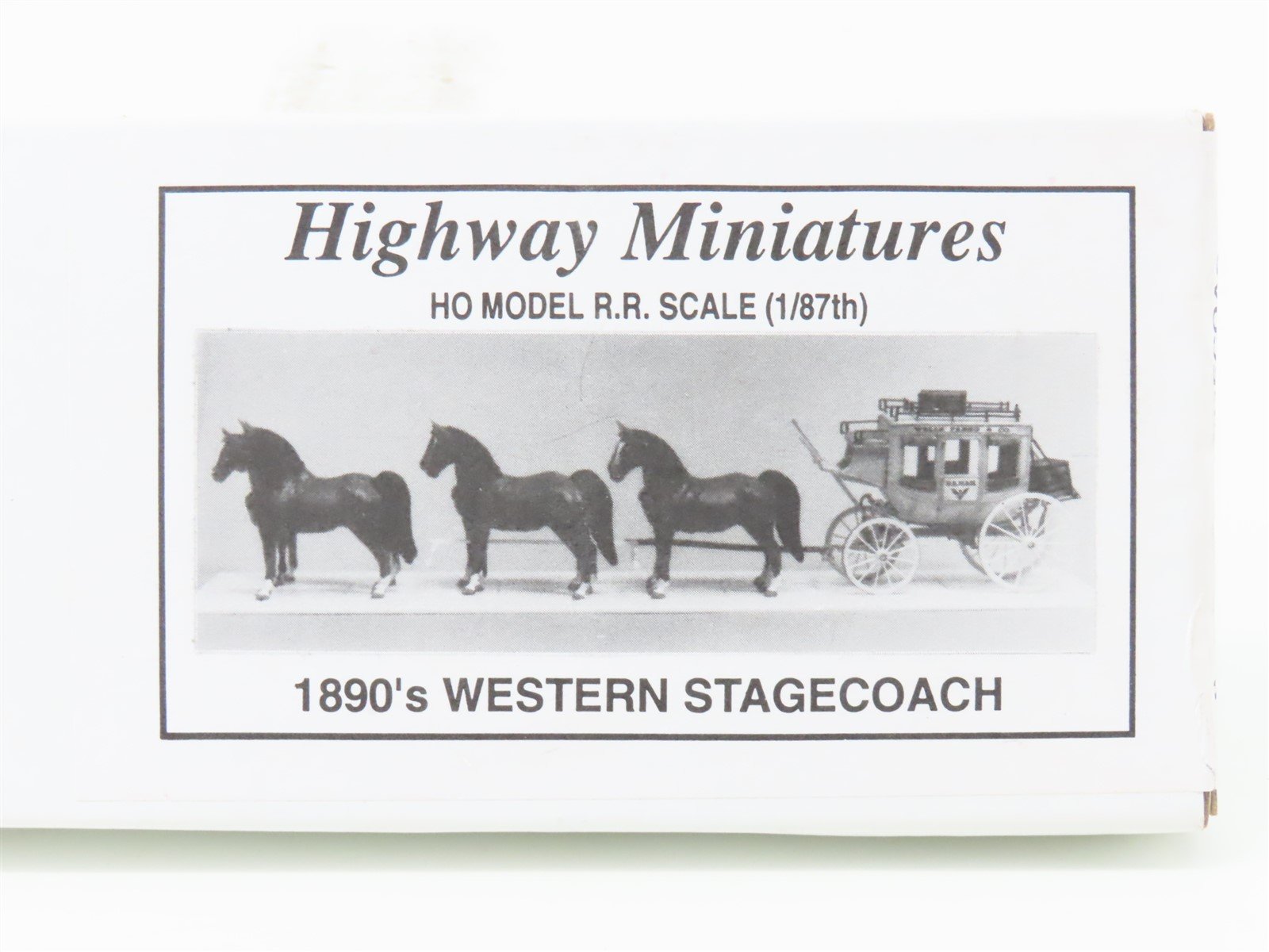 HO 1:87 Scale Jordan Highway Miniatures Kit 360-234 Western Stagecoach - SEALED