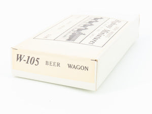 HO 1:87 Scale Jordan Highway Miniatures Kit W-105 Beer Wagon w/ Horses