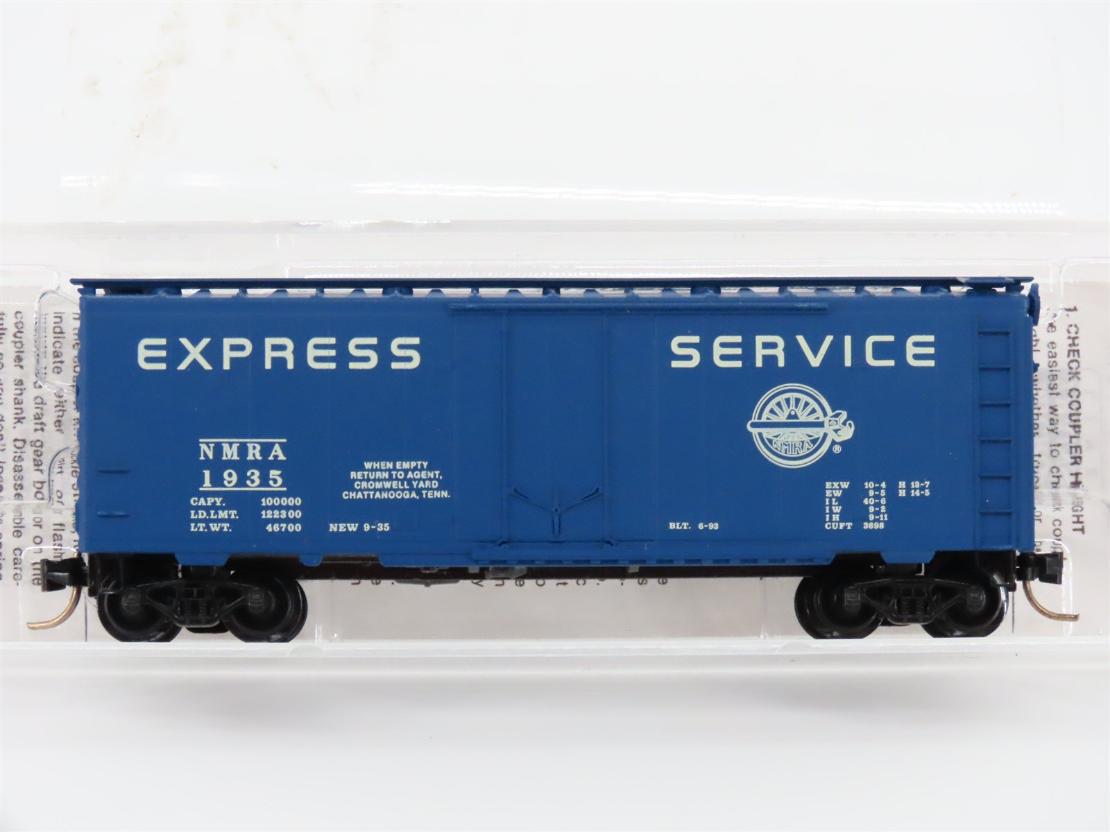 N Scale Micro-Trains MTL Special Run NMRA Express Service Boxcar 1935