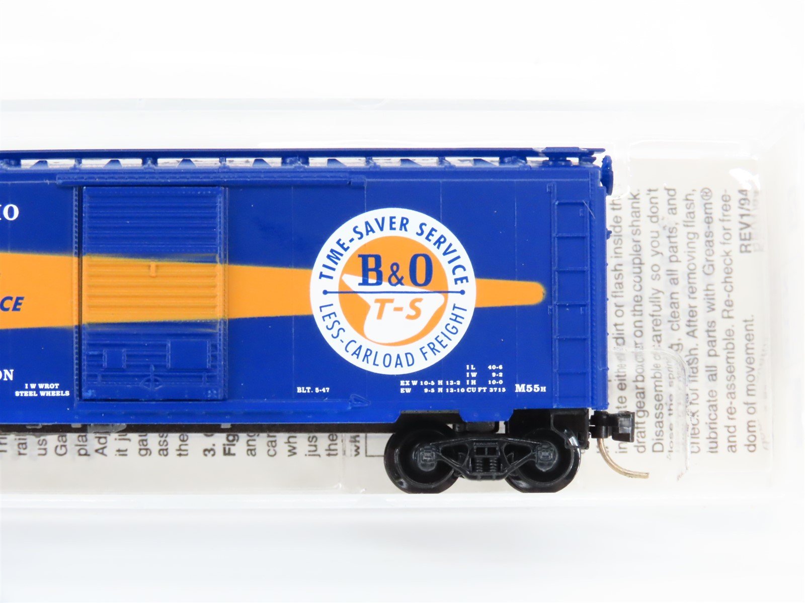 N Scale Micro-Trains MTL NSC B&O Time Saver 1995 Convention Boxcar 923950