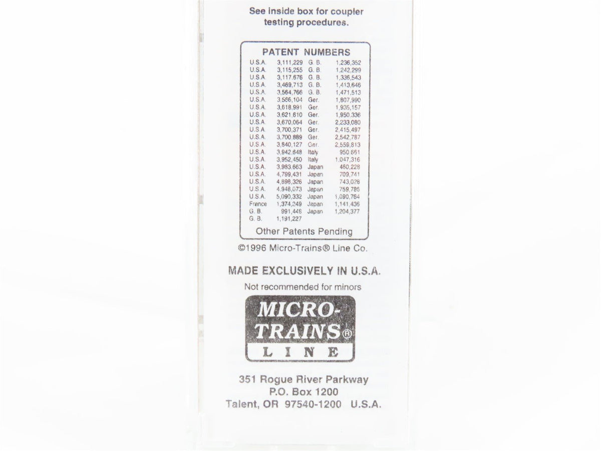 N Micro-Trains MTL Special Run NVX N Scale East Convention &#39;96 Boxcar 81596