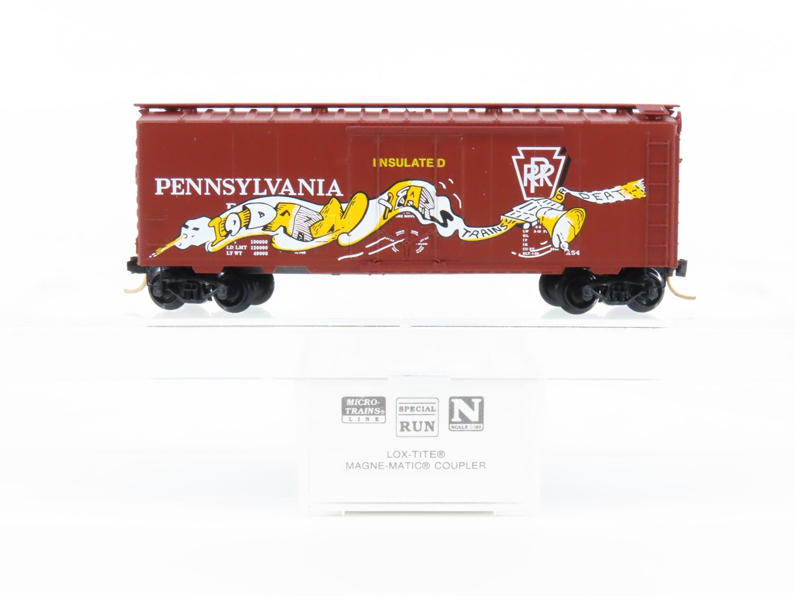 N Scale Micro-Trains MTL Special Run PRR Pennsylvania Boxcar 19103 W/Graffiti