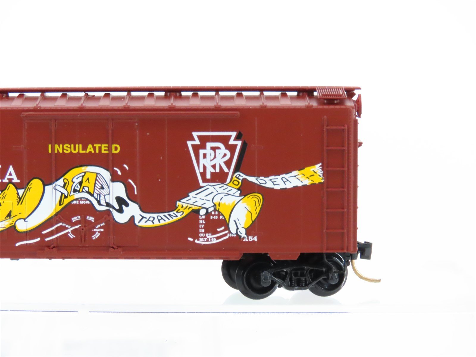 N Scale Micro-Trains MTL Special Run PRR Pennsylvania Boxcar 19103 W/Graffiti
