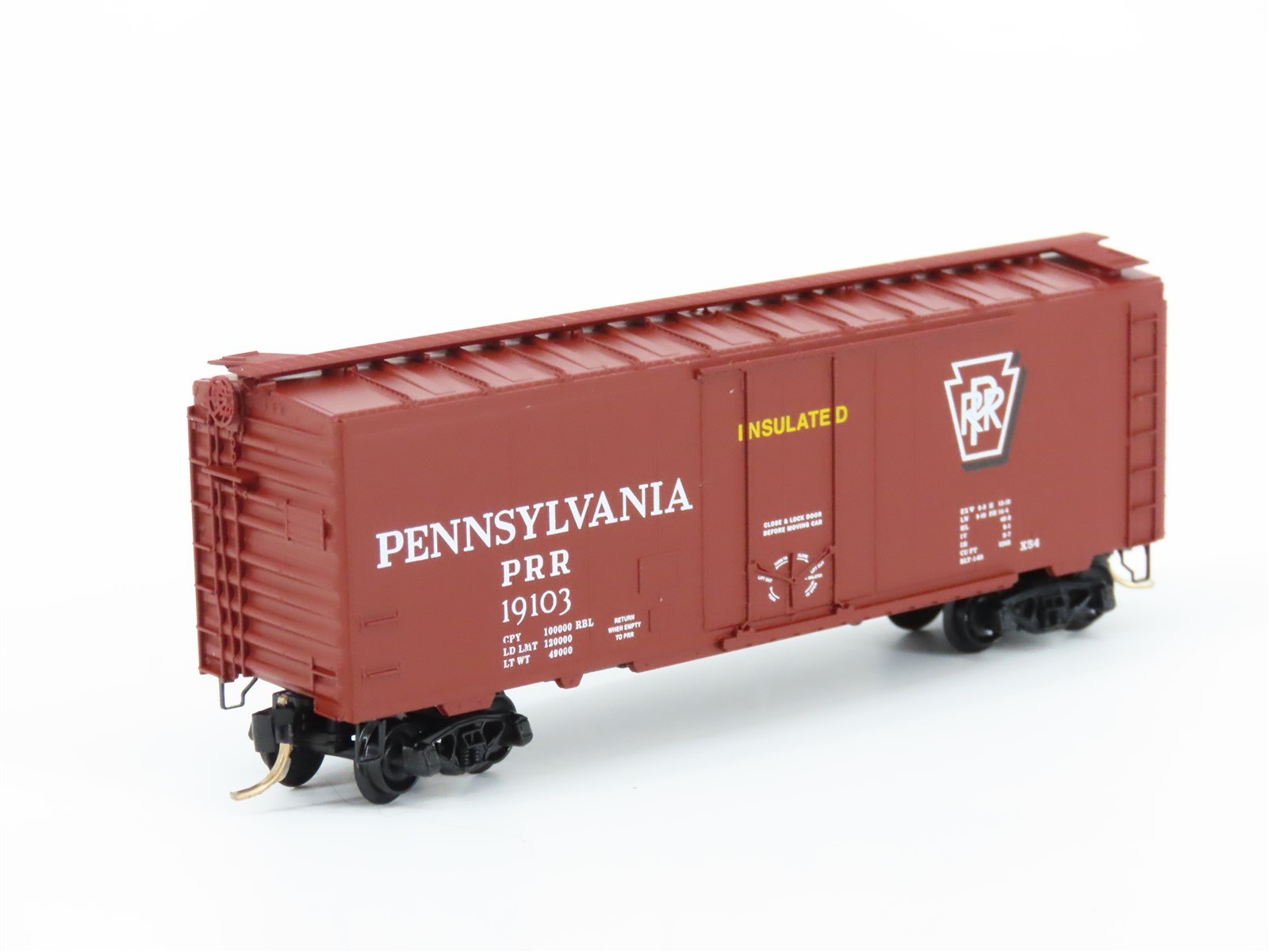 N Scale Micro-Trains MTL Special Run PRR Pennsylvania Boxcar 19103 W/Graffiti