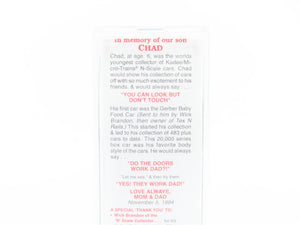 N Micro-Trains MTL Special Run CAS Shawnee Chad Andrew Shaw Memorial Boxcar 86
