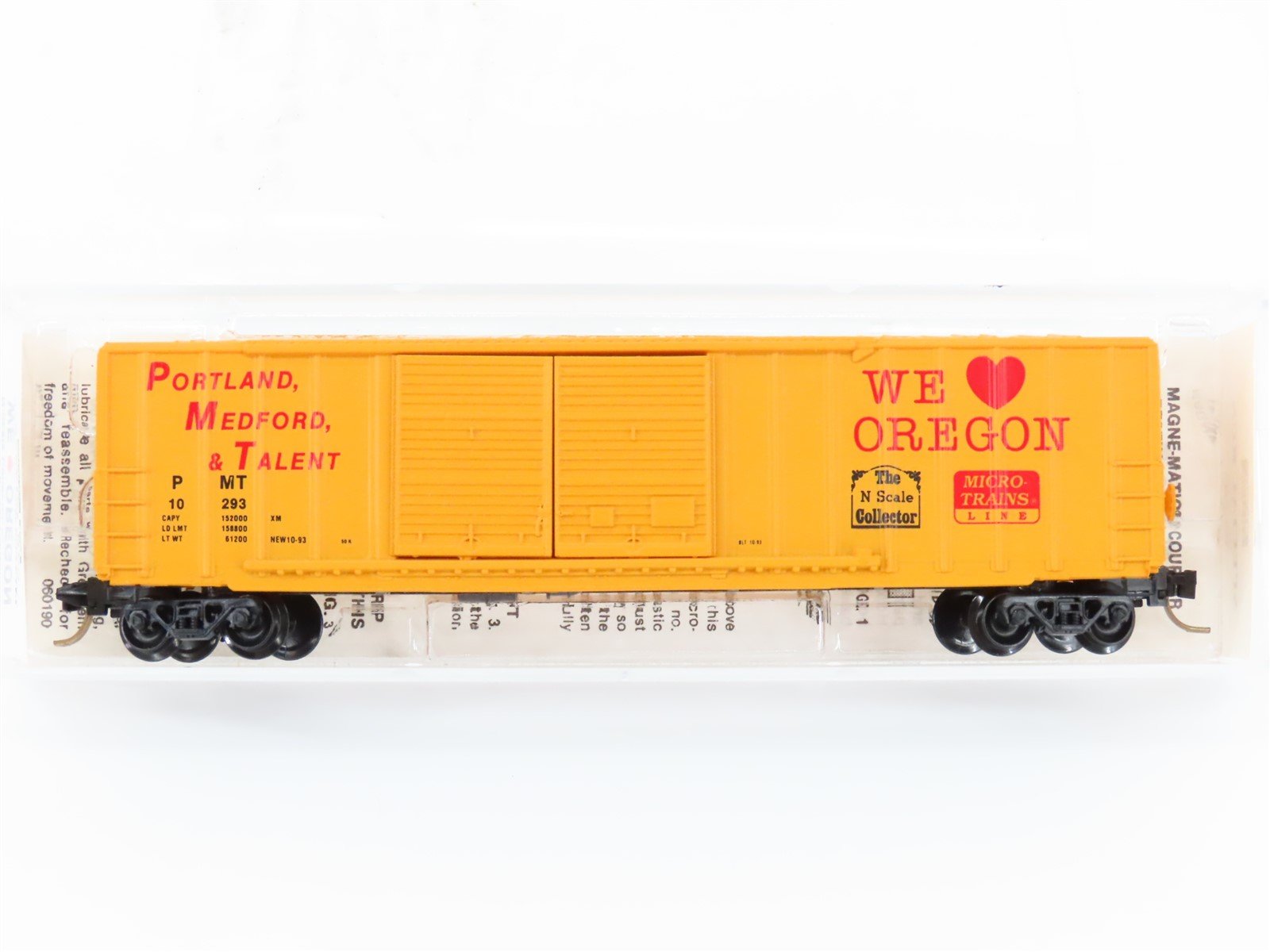 N Scale Micro-Trains MTL NSC Special Run PMT "We Love Oregon" Boxcar 10293