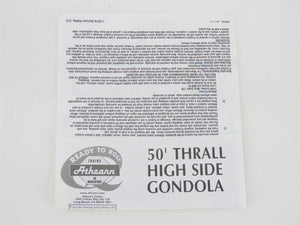 HO Scale Athearn ATH97550 YOC Yankeetown 50' Thrall High-Side Gondola 3-Pack