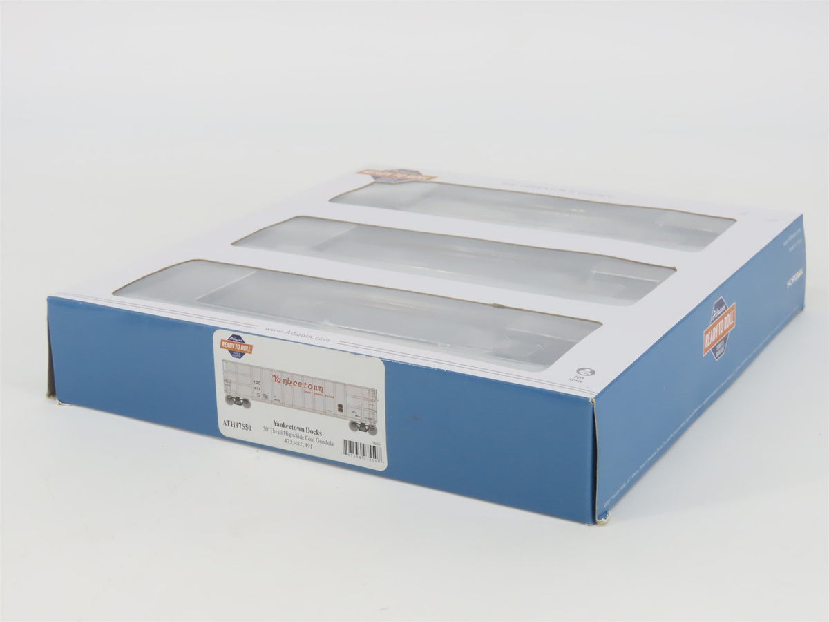 HO Scale Athearn ATH97550 YOC Yankeetown 50&#39; Thrall High-Side Gondola 3-Pack