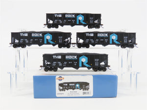 HO Scale Athearn ATH70278 ROCK Island 40' 3-Bay Ribside Hopper Car 4-Pack