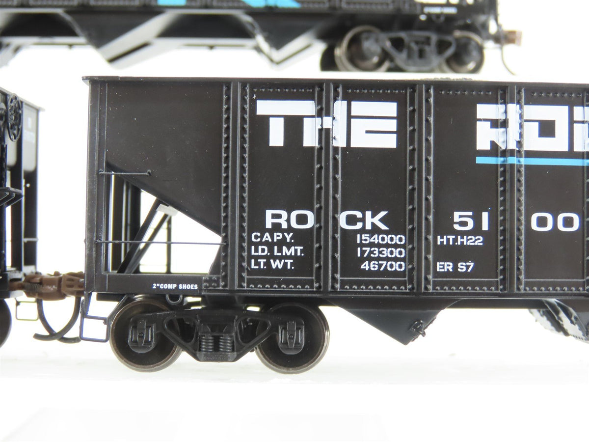 HO Scale Athearn ATH70278 ROCK Island 40&#39; 3-Bay Ribside Hopper Car 4-Pack