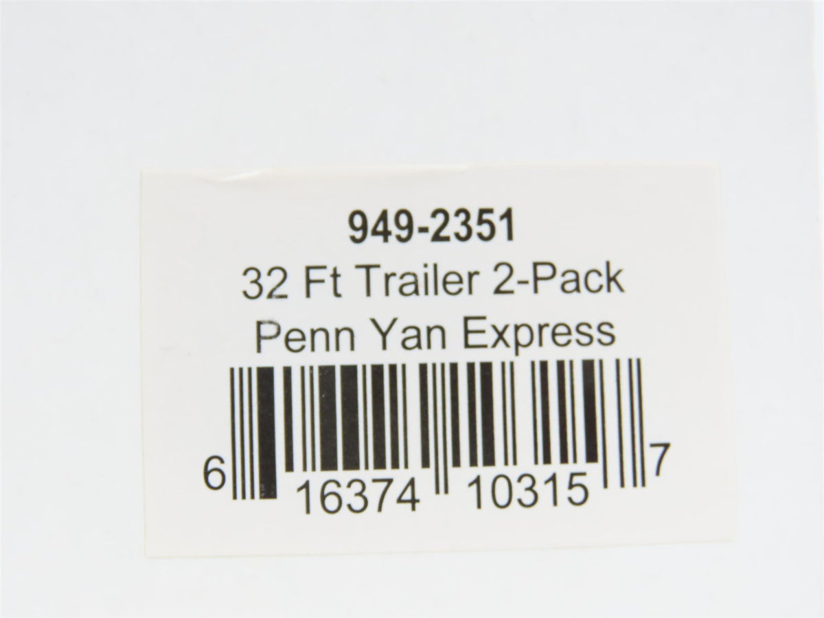 HO Scale Walthers 949-2351 Pen Yan Express 32&#39; Trailer 2-Pack