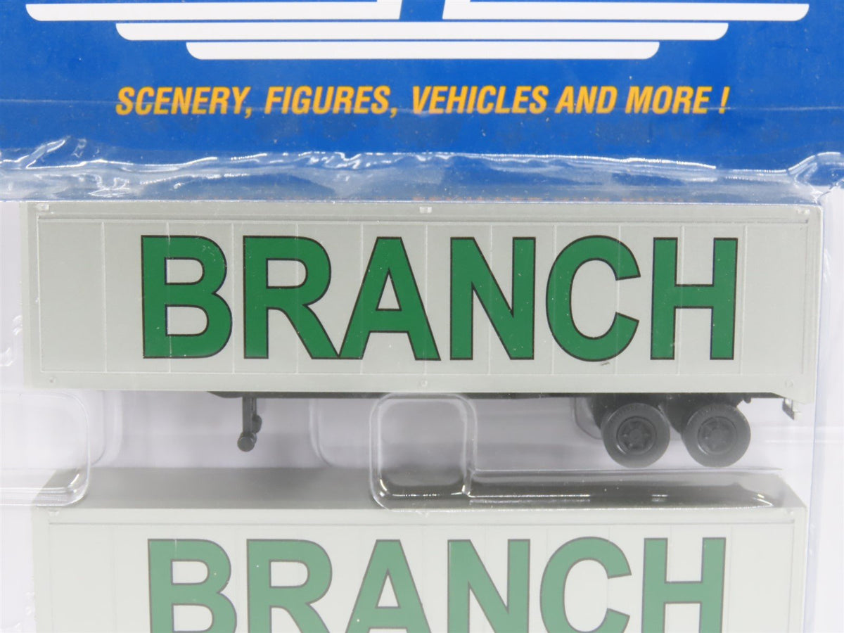 HO Scale Walthers 949-2301 Branch Motor Express 40&#39; Trailer 2-Pack