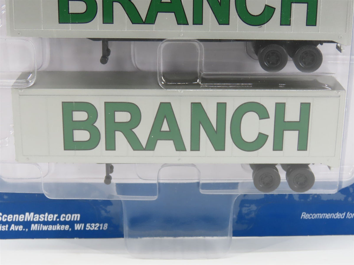 HO Scale Walthers 949-2301 Branch Motor Express 40&#39; Trailer 2-Pack
