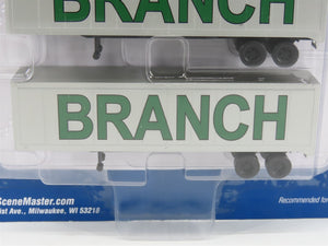 HO Scale Walthers 949-2301 Branch Motor Express 40' Trailer 2-Pack