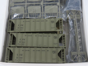 HO Scale Kato 38-0103 SSW Cotton Belt 70-Ton Covered Hopper 3-Pack Kit