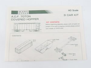 HO Scale Kato 38-0103 SSW Cotton Belt 70-Ton Covered Hopper 3-Pack Kit