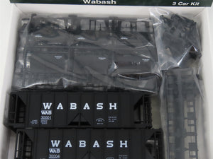 HO Scale Kato 38-0205 WAB Wabash 70-Ton Covered Hopper 3-Pack Kit