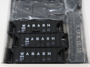 HO Scale Kato 38-0205 WAB Wabash 70-Ton Covered Hopper 3-Pack Kit