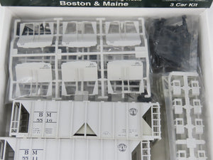 HO Scale Kato 38-0201 B&M Boston & Maine 70-Ton Covered Hopper 3-Pack Kit