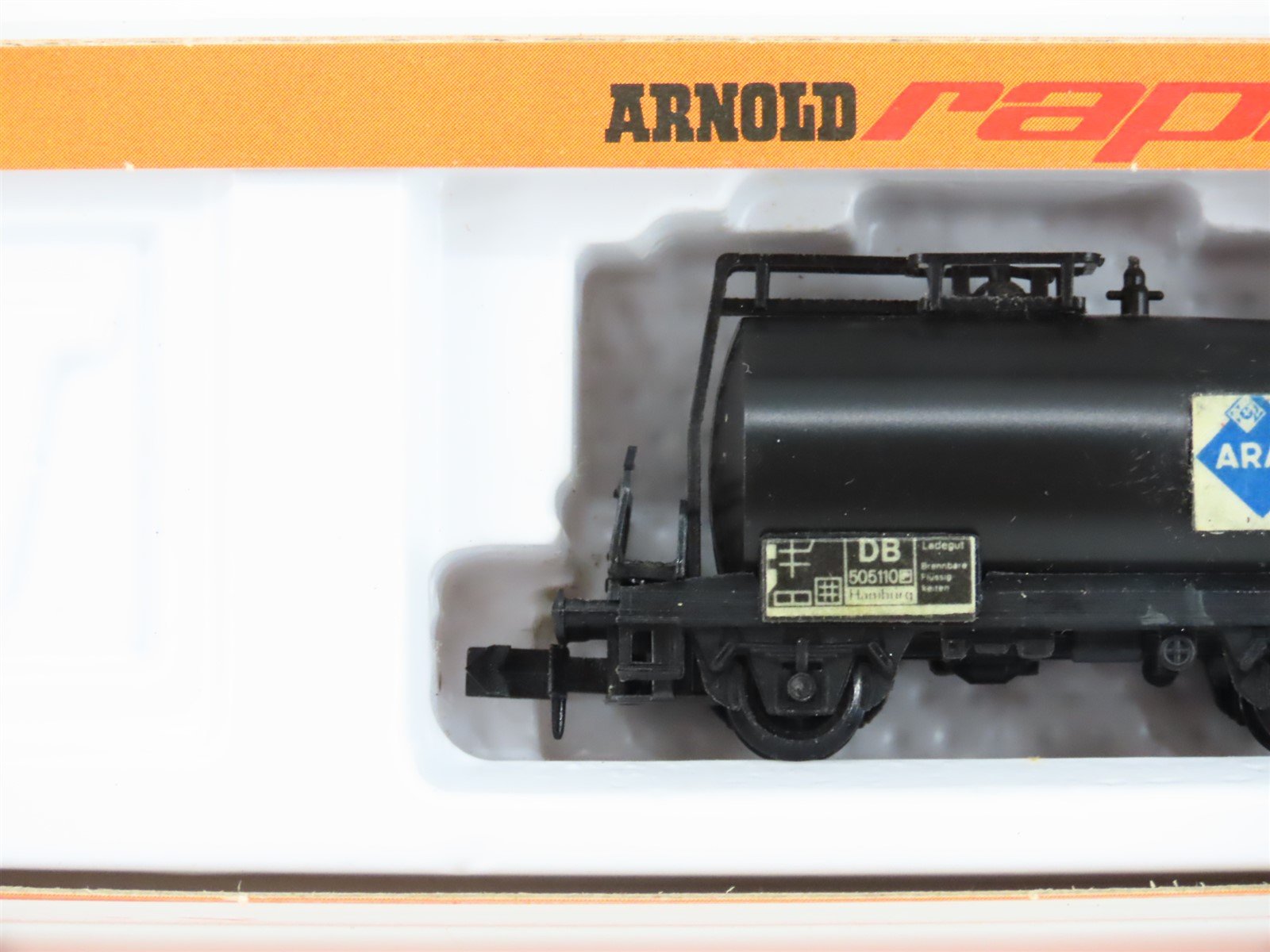 N Scale Arnold Rapido 507 DB Deutsche Bahn Aral Tank Car