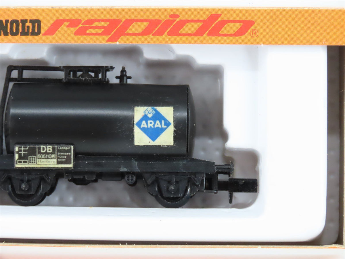 N Scale Arnold Rapido 507 DB Deutsche Bahn Aral Tank Car