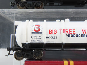 HO Broadway Limited BLI 6102 UTLX Big Three Industry Cryogenic Tankcar 2-Pack