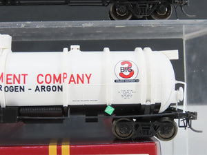 HO Broadway Limited BLI 6102 UTLX Big Three Industry Cryogenic Tankcar 2-Pack