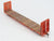 HO Scale Athearn ATH90545 ICG Railway 60' Bulkhead Flatcar #976996 WEATHERED