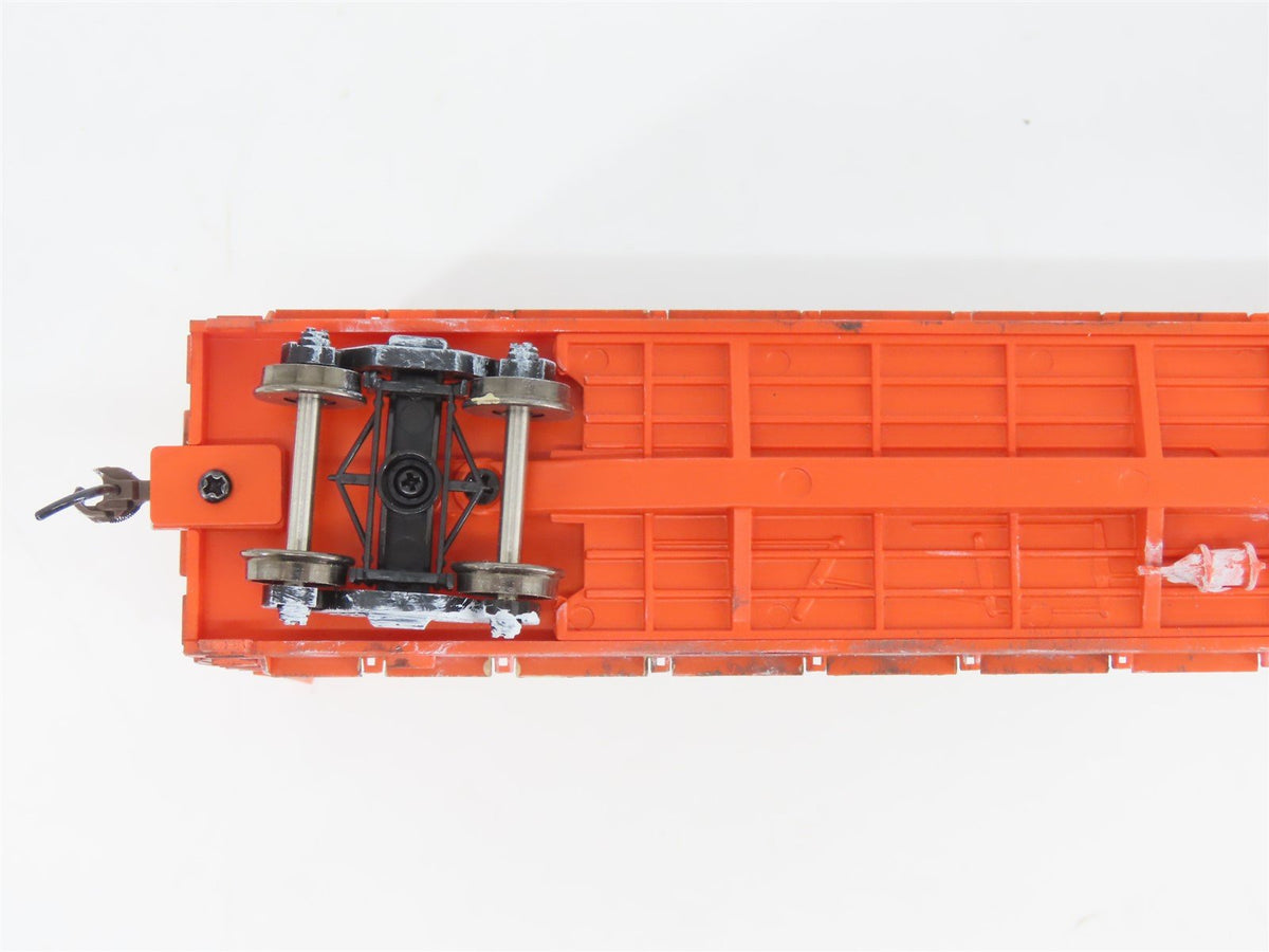 HO Scale Athearn ATH90545 ICG Railway 60&#39; Bulkhead Flatcar #976996 WEATHERED