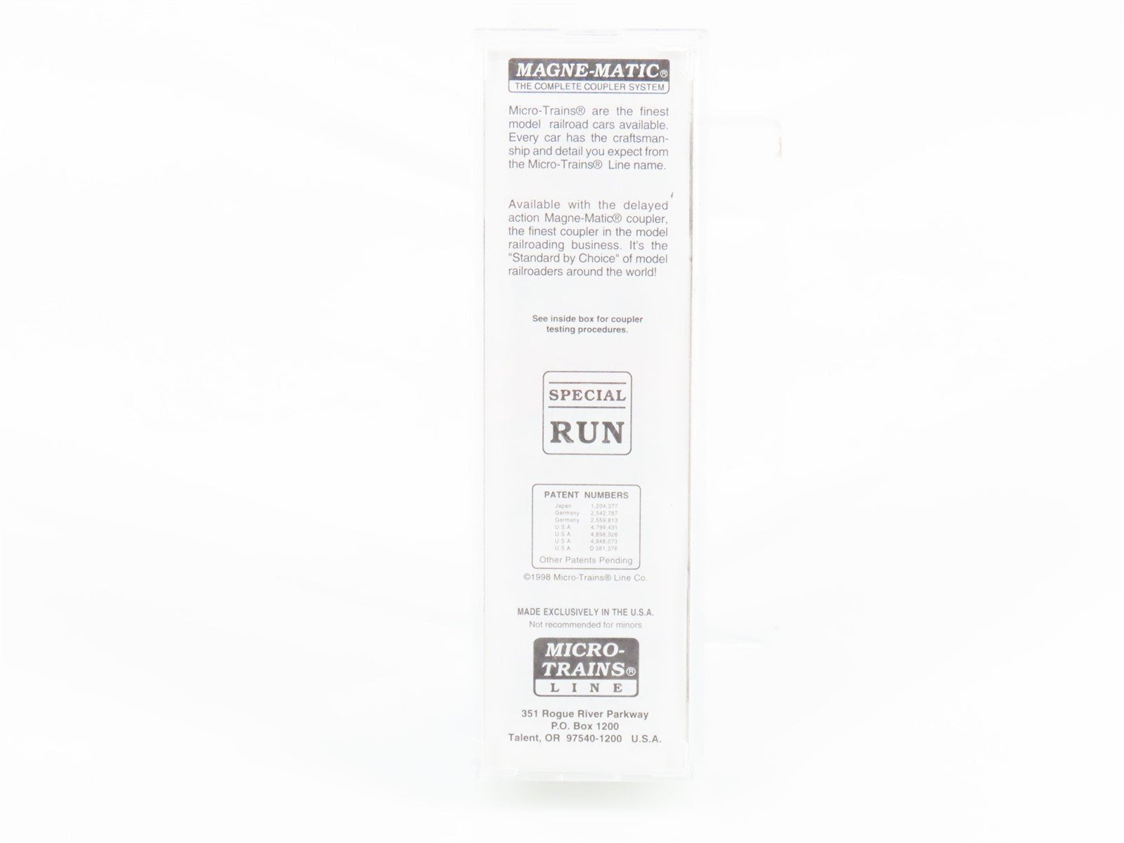 N Micro-Trains MTL Special Run LMO Magic Rails 1998 N Scale East Boxcar #1998