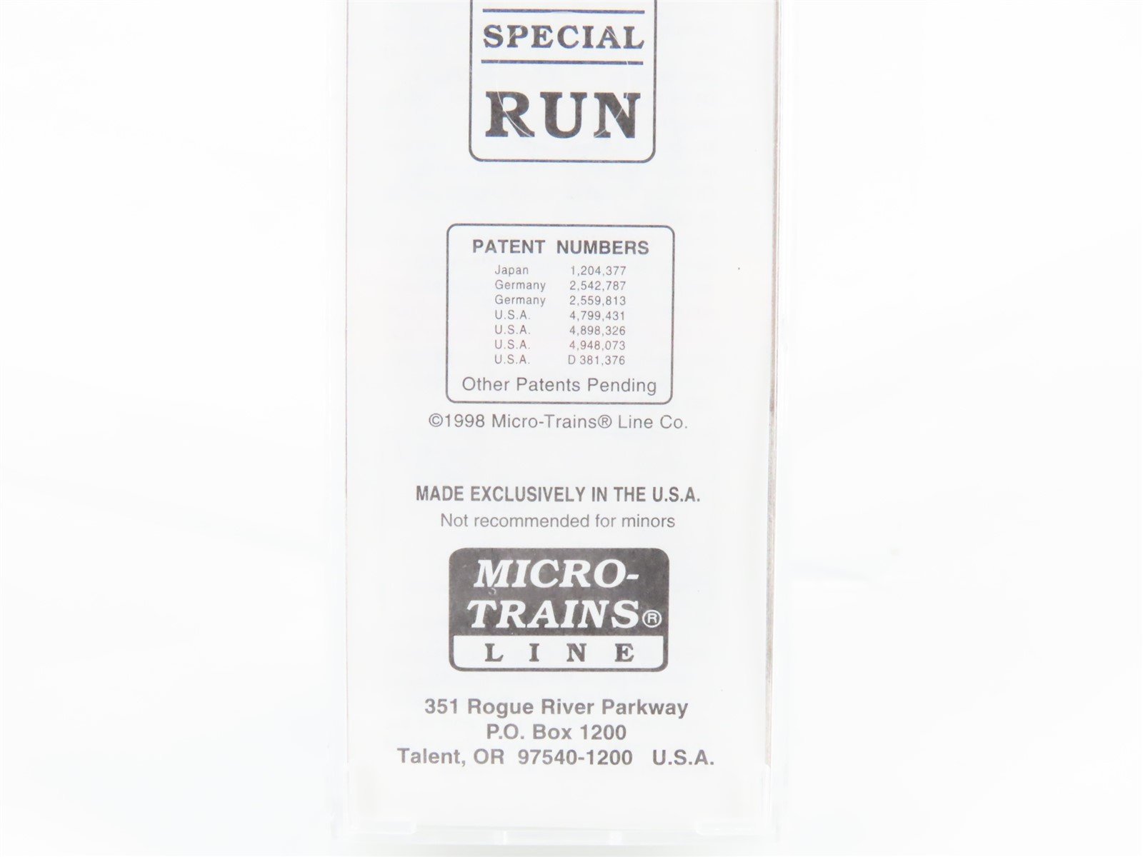 N Micro-Trains MTL Special Run LMO Magic Rails 1998 N Scale East Boxcar #1998