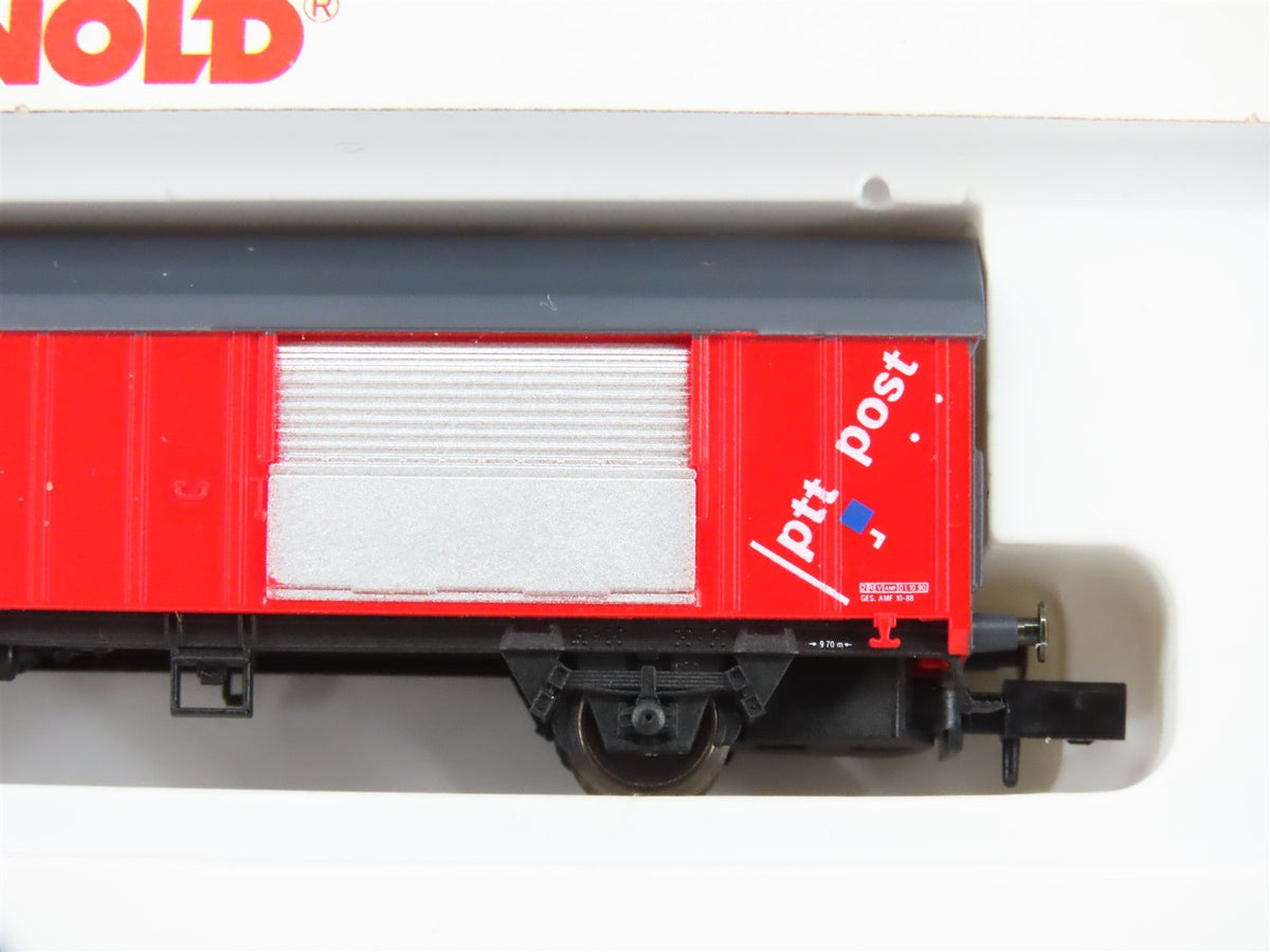 N Scale Arnold 4214 PTT Post Box Car