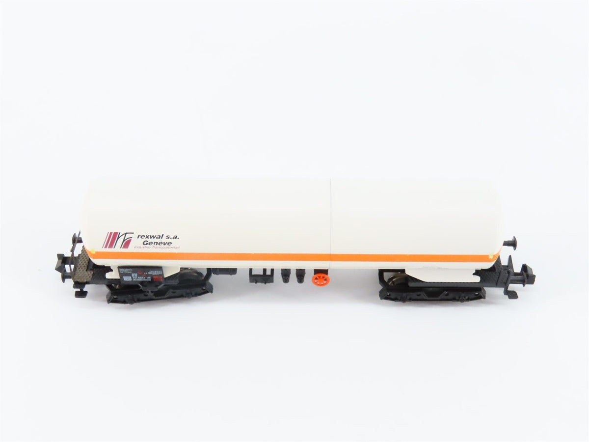 N Scale Arnold DB Deutsche Bahn rexwal s.a. Geneve Tank Car