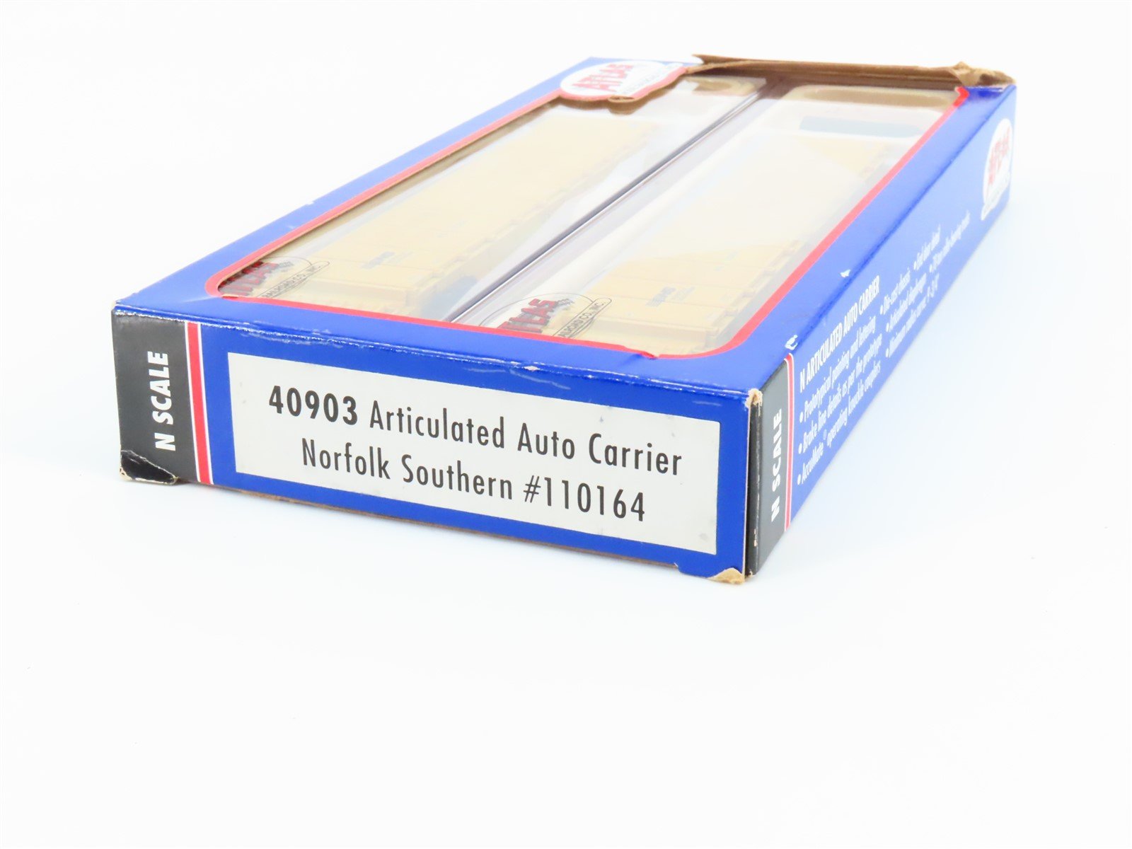 N Scale Atlas 40903 NS Norfolk Southern Articulated Auto Carrier #110164