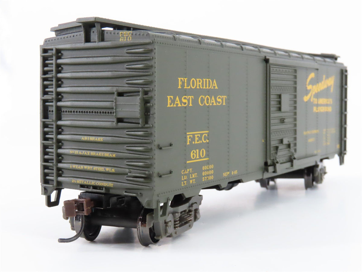 HO Scale Athearn 92253 FEC Florida East Coast 40&#39; Express Boxcar #610