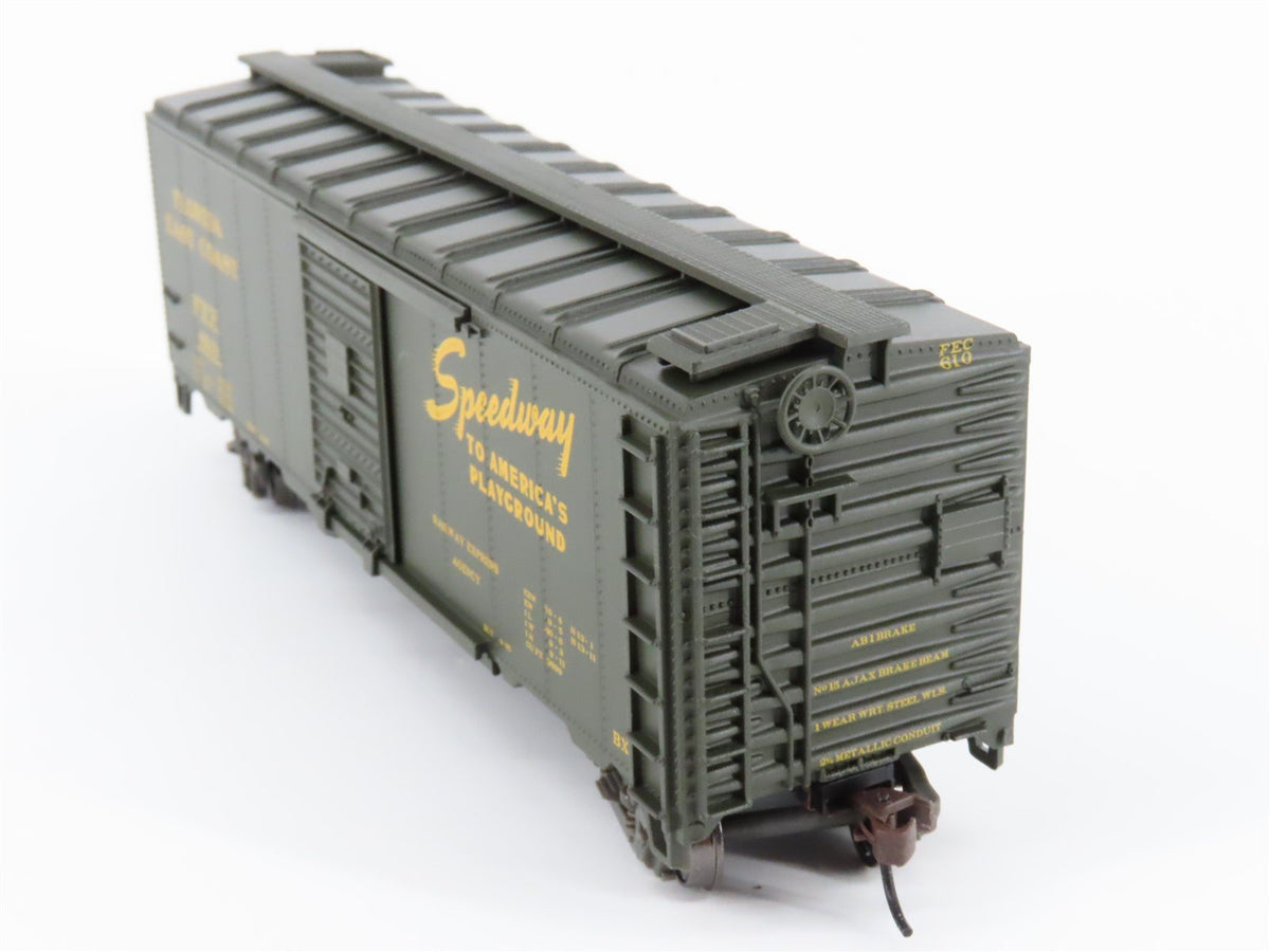 HO Scale Athearn 92253 FEC Florida East Coast 40&#39; Express Boxcar #610