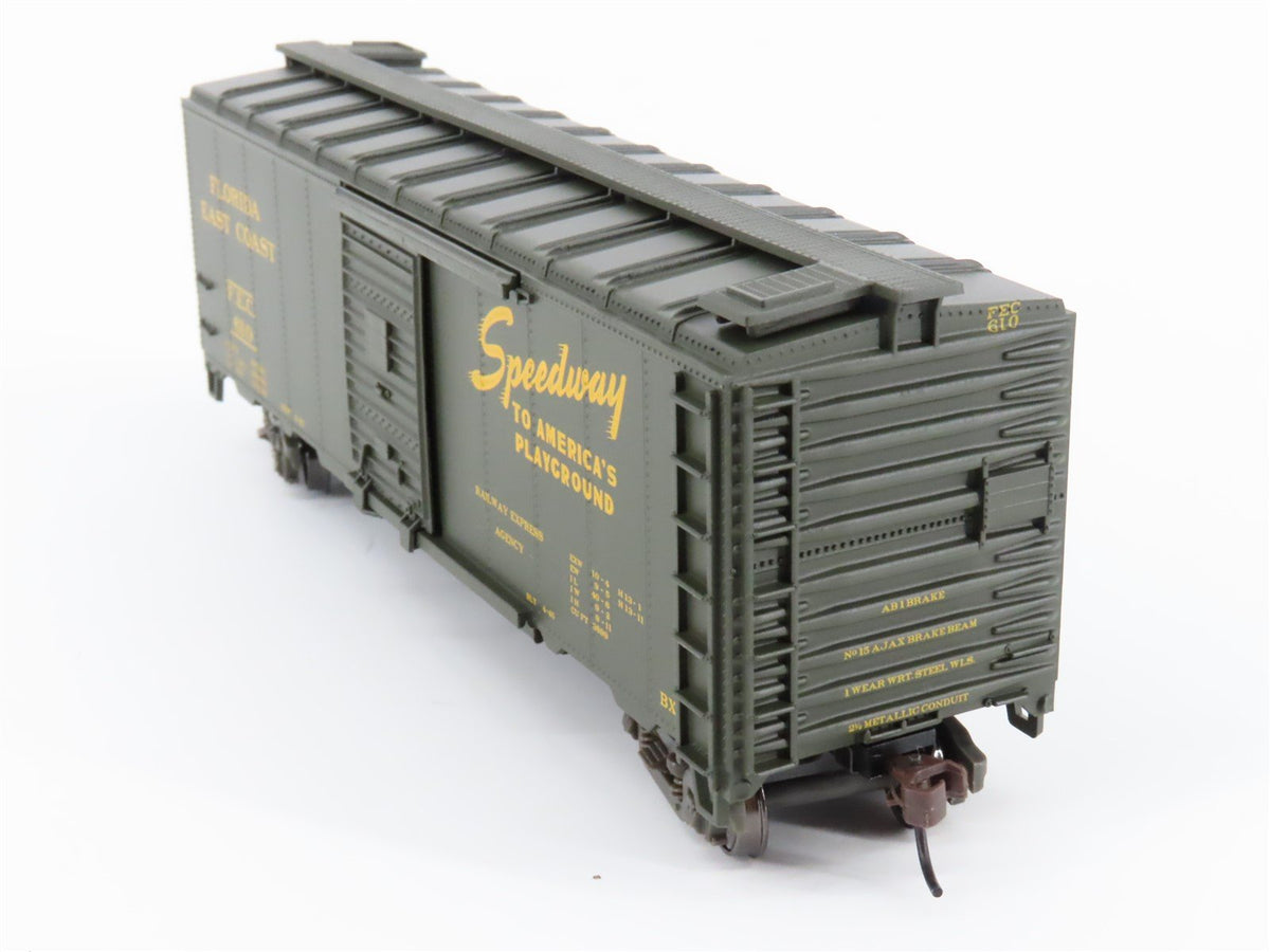 HO Scale Athearn 92253 FEC Florida East Coast 40&#39; Express Boxcar #610